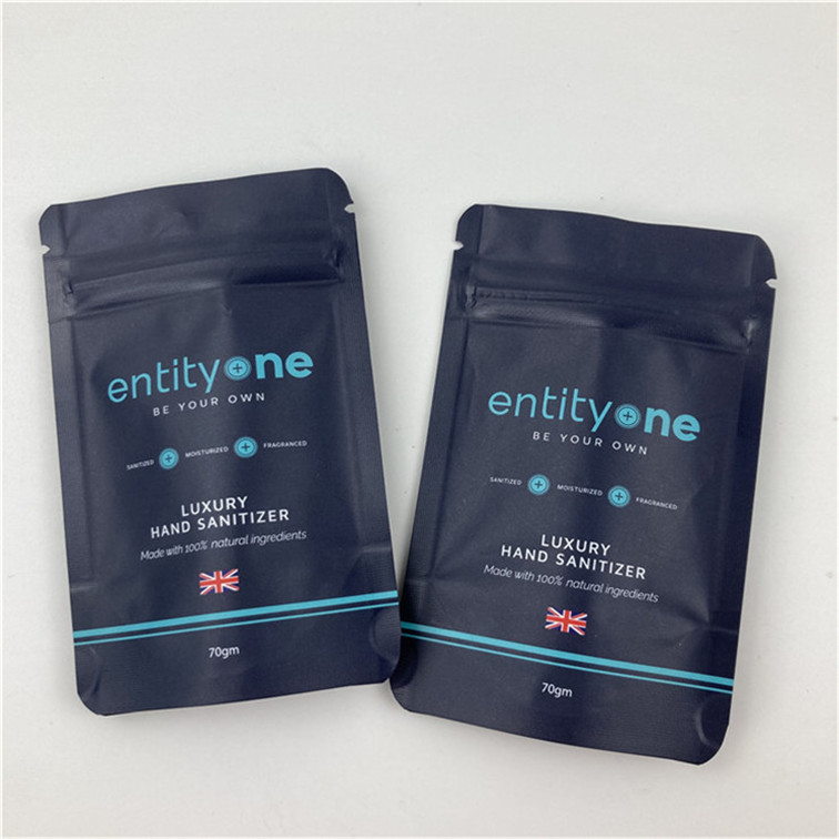 Custom Logo Printed Stand Up Pouch With Zipper Matt Finish Aluminum Foil Mylar Doypack