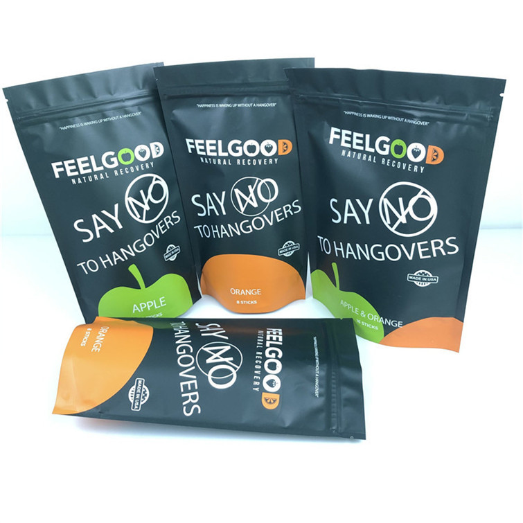 Customized Size and Design Needs Standing Aluminum Foil Zipper Bag Smell Proof Customized Printed