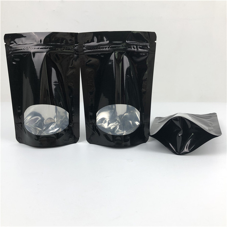 Custom thickness Wholesale Recyclable Stand Up Zip Lock Heat Seal Plastic Pouches For Food Packaging With Window