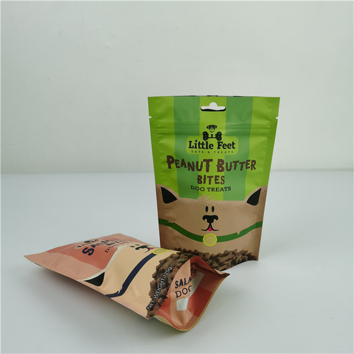 Top Requested Products High Quality Matte Zipper Pet Food Bags Stand Up Pouch