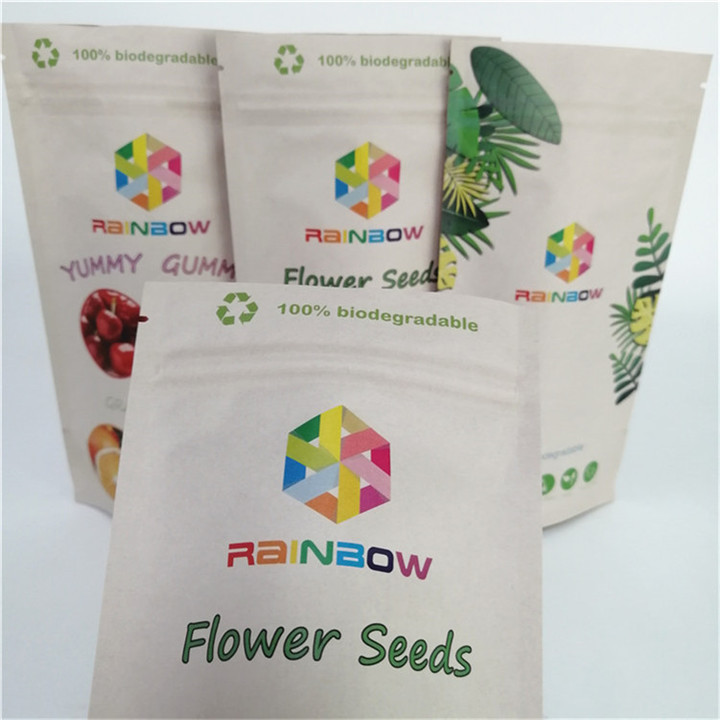 Environmental Friendly Custom Smell Proof Colorful Printing Custom Packaging Stand Up Pouch Bag