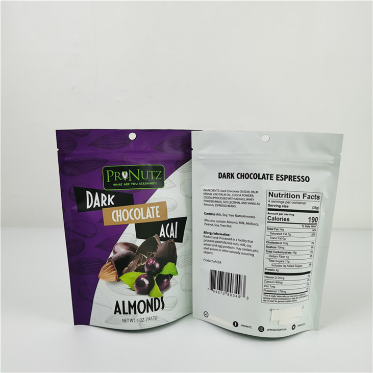 Custom Digital Printing PE Zipper Pouch Eco-Friendly and Heat Seal Sealing Handle