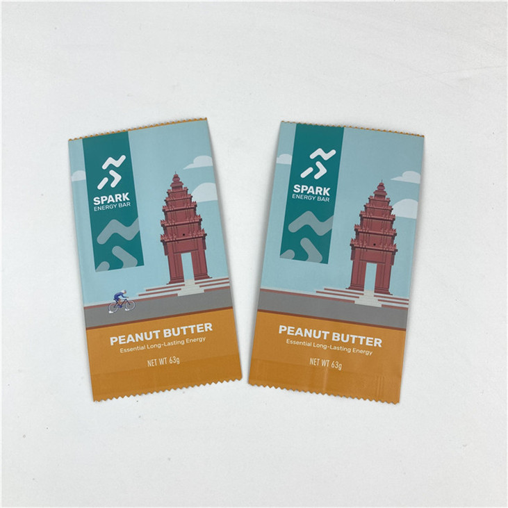 Custom Design Easy Tear Line Three Side Sealed Mylar Packaging Bag Accepted Up To 10 Colors Available