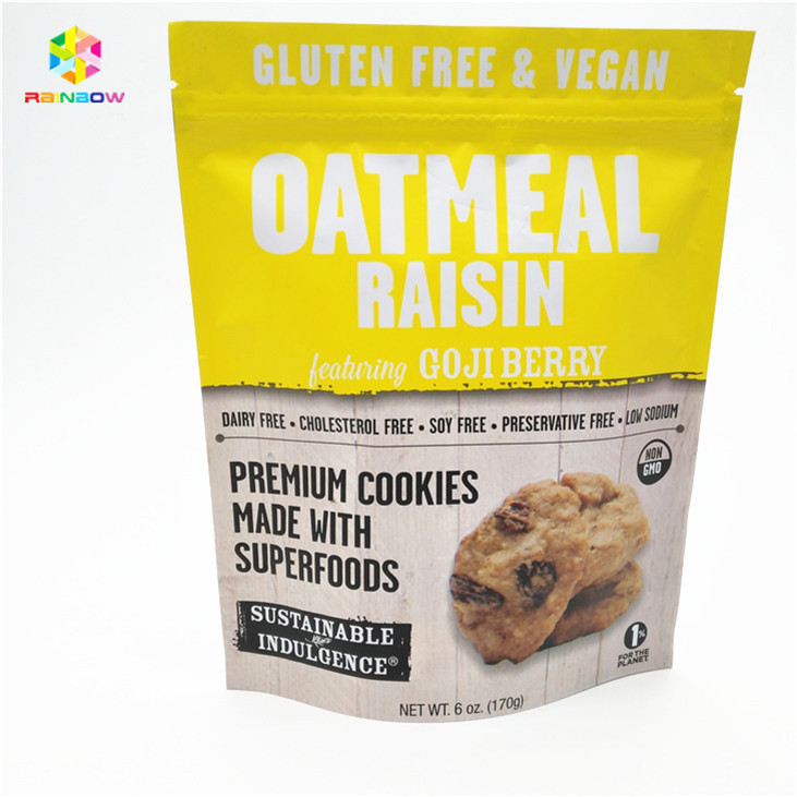 Eco-Friendly and Safe Material Snack Packaging Bags Accepted Up to 10 Colors Available