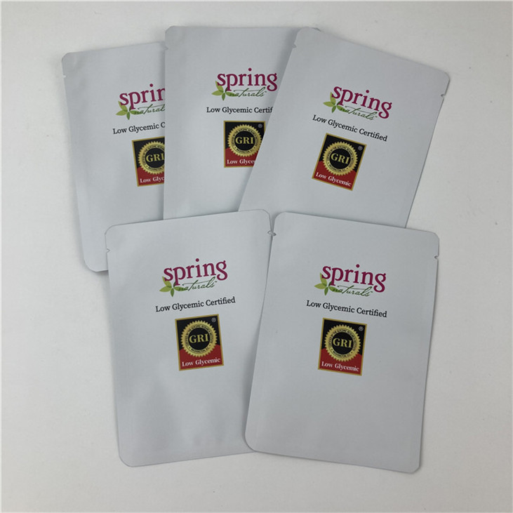 Leak Proof Three Side Sealed Mylar Packaging Bag With Zipper Customized Size Design