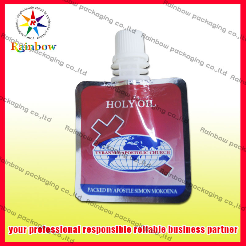 Food Grade Spout Pouch Packaging With Tap For Mineral Water Storage