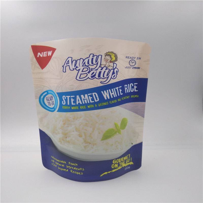 Stand up reusable microwavable Mylar Printed Plastic Bags For Food Packaging With Custom Logo