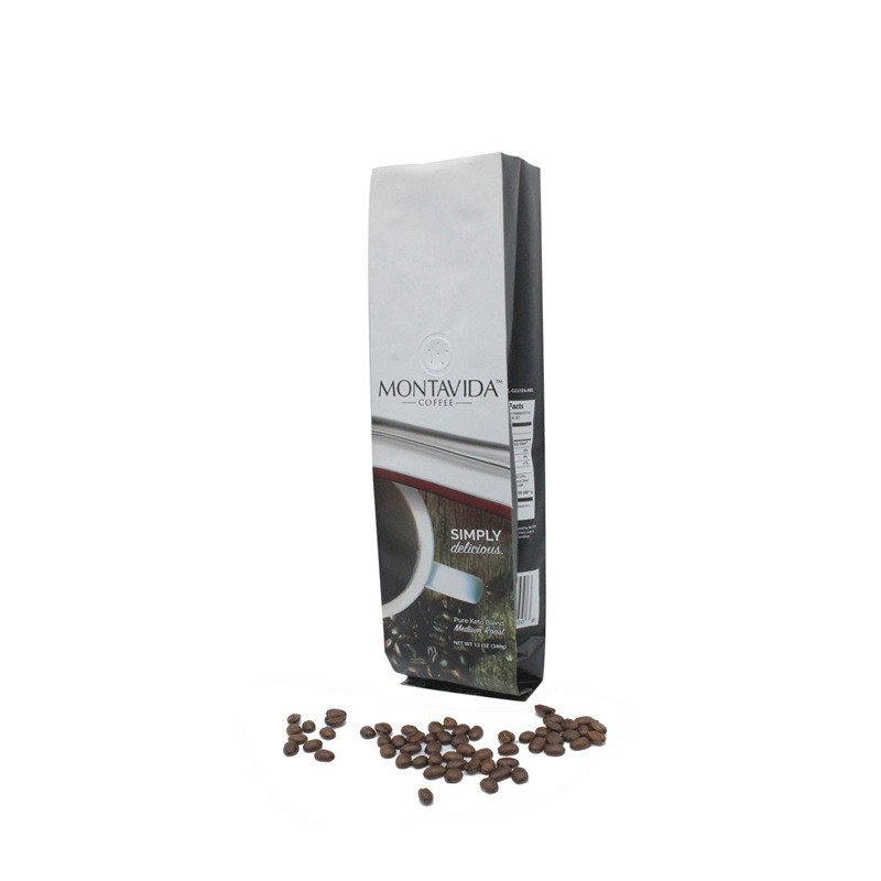 Custom printed side gusset foil lined coffee bag wholesale pack 500g 1kg