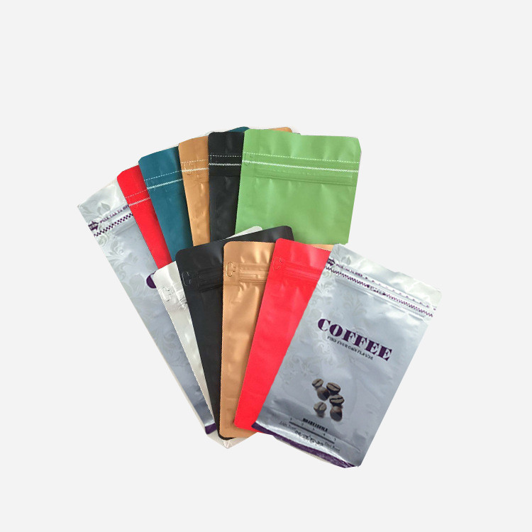1lb 2lb 3lb resealable Plastic Pouches Packaging zipper stand up foil pouch