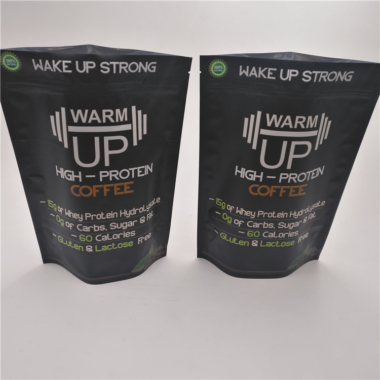 Food Grade reusable Stand Up Plastic Pouches Packaging Foil Coffee Bags 250g 500g 1kg