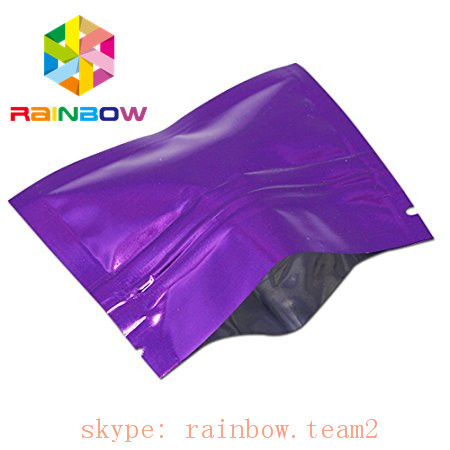 colorful 3 side sealed flat mini mylar foil bags 1g hemp tea / flower leaft packaging sachet