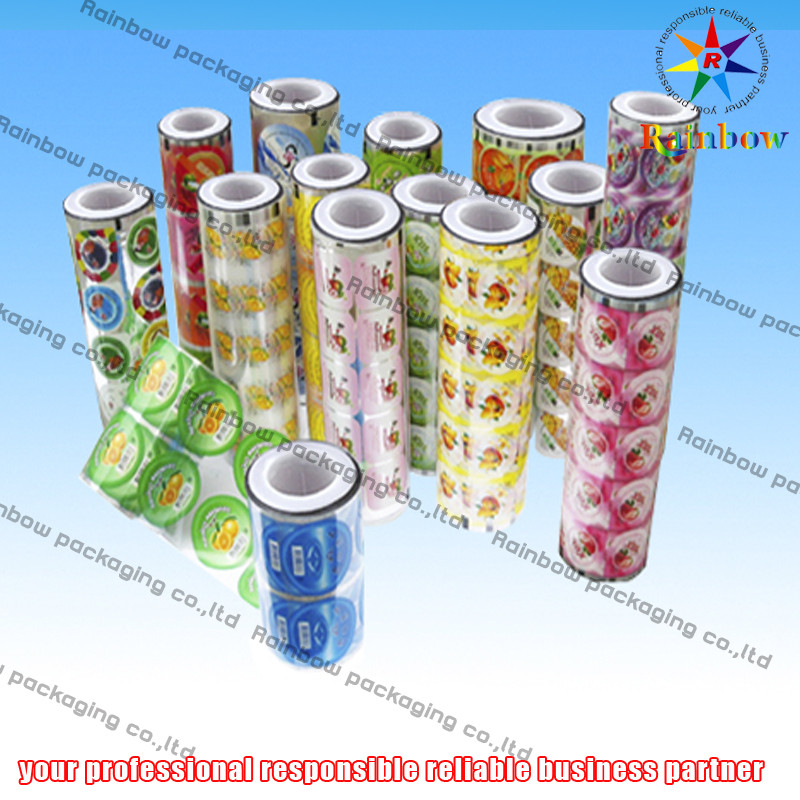 Promotional Bottle Stickers For Customer , Food Packaging Films