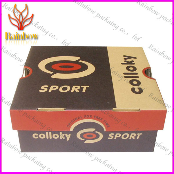Corrugated Gift Paper Box Packaging Custom With White Cardboard