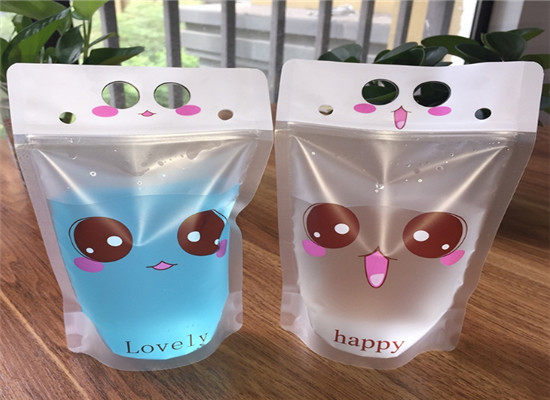 Food Safety Level Plastic Pouches Packaging Stand Up For Milk  / Tea / Juice