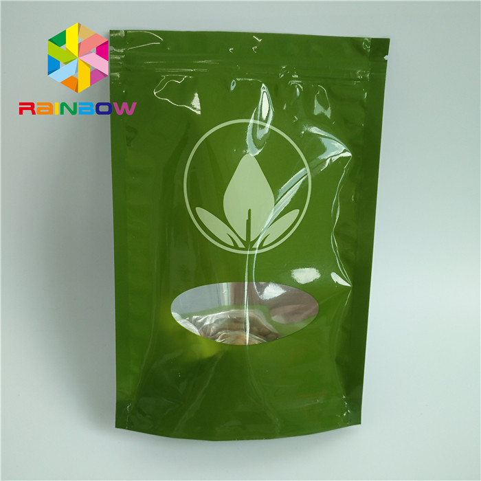 Glossy Printed Stand Up Pouches Aluminum Foil For Tea Packaging