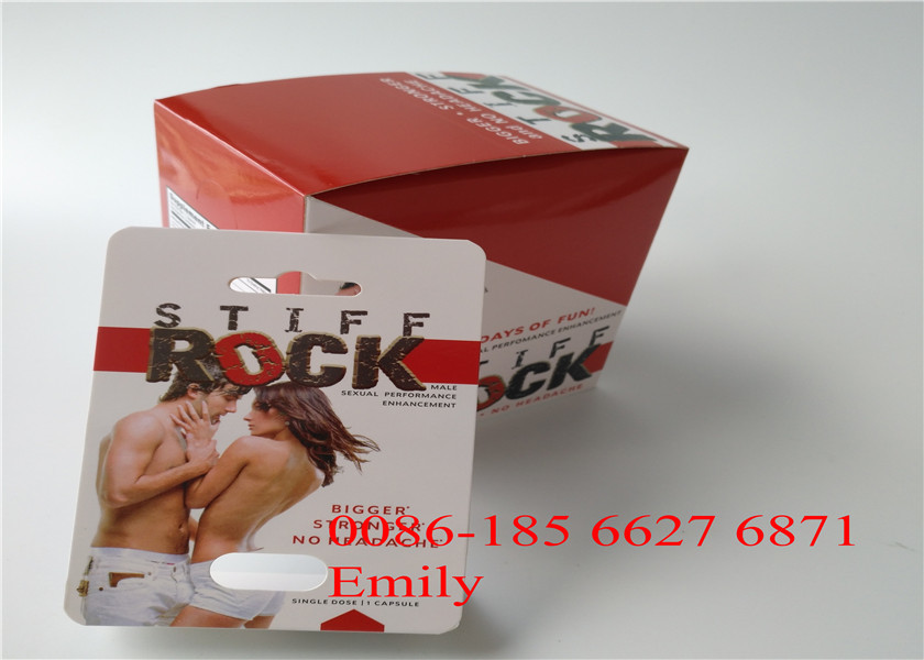 Coated Paper Blister Card Packaging Glossy Lamination For Sexual Enhancement Pills