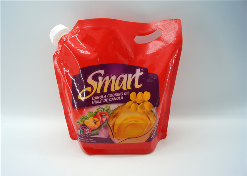 Transparent Liquid Spout Bag For Beverage / Energy Drink Packaging