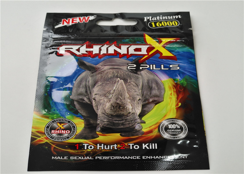 Rhino Enhancer Herbal Incense Packaging Matte Finishing With Re - Closable Zipper