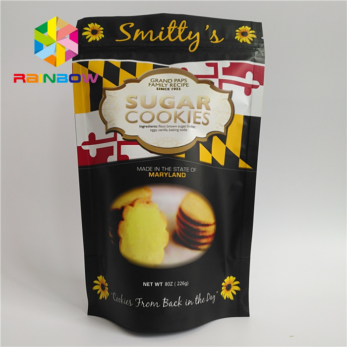 CMYK Color Custom Printed Snack Bags 100 - 140micron Thickness With FDA Certification