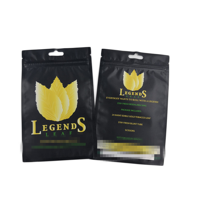 Gravure Printing Moisture Proof Recyclable Herbal Incense Packaging Bag Smell Proof Zipper Pouch