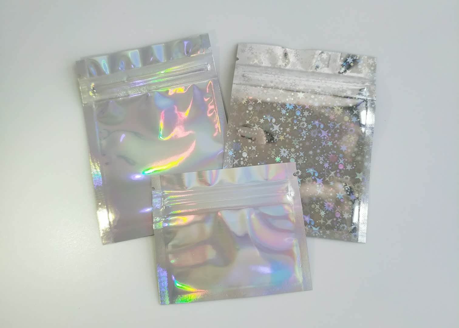 Free Standing Cosmetic Packaging Bag For Cotton Pad Eyelash Extension Glue