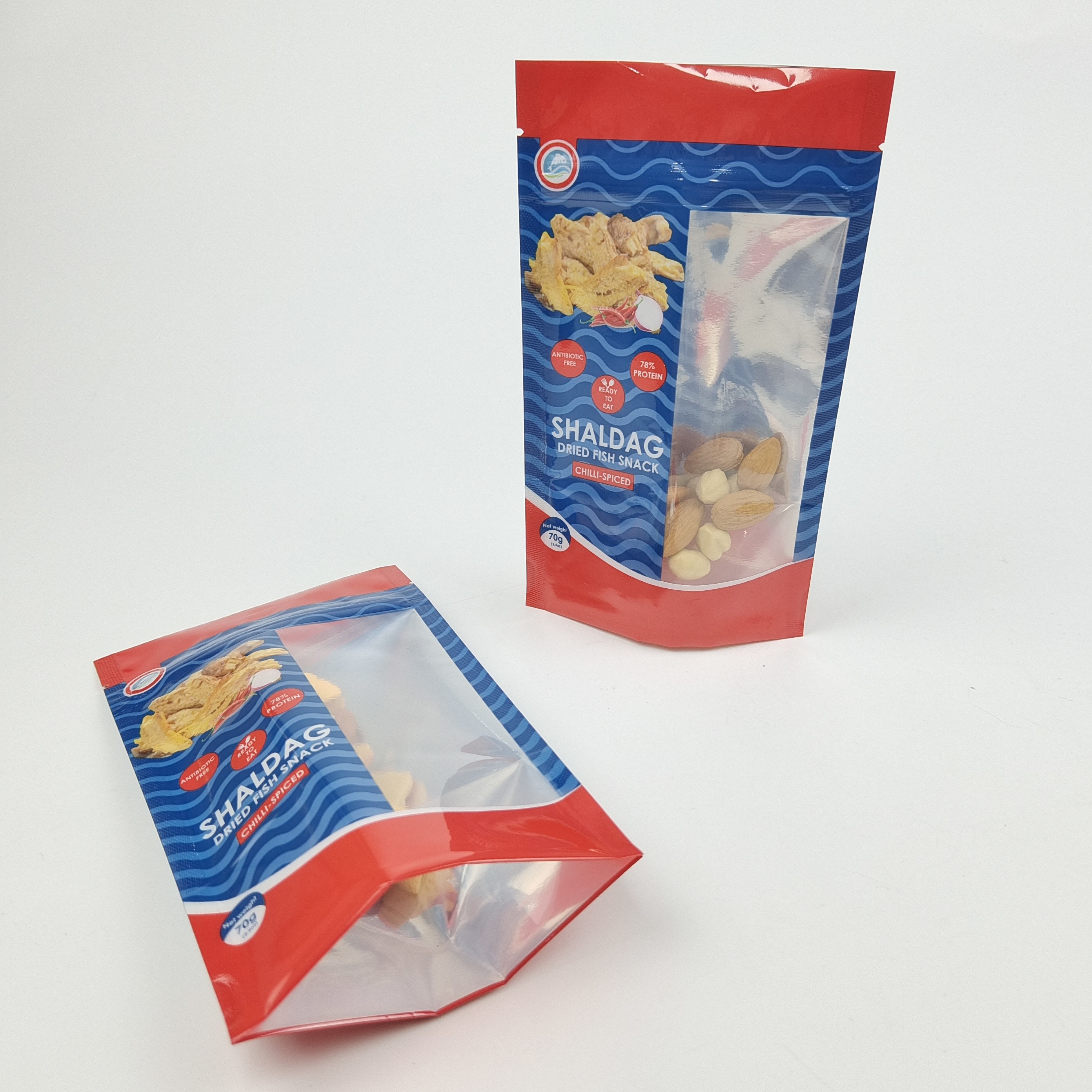 Gravure Printed Food Grade Stand Up Pouch with Customized Size and Heat Seal for Secure Packaging