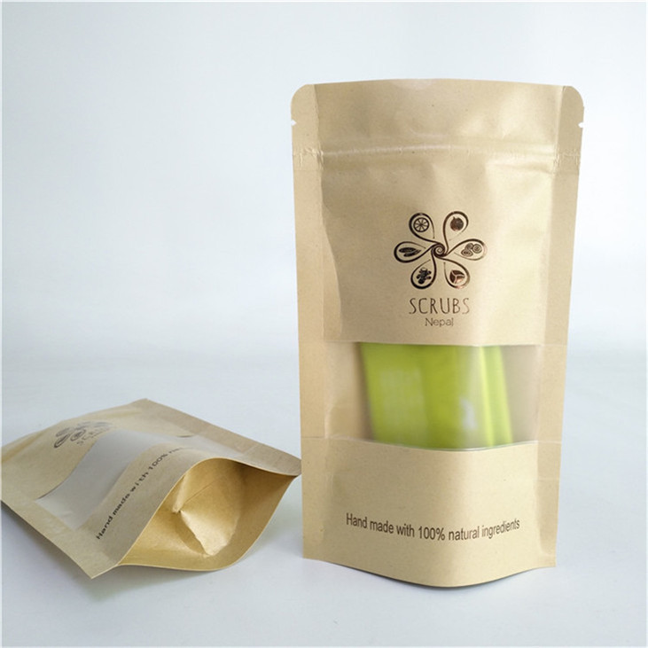 Customized Size Stand Up Pouch with Zipper and Gravure Printing Heat Seal for Snack Packaging