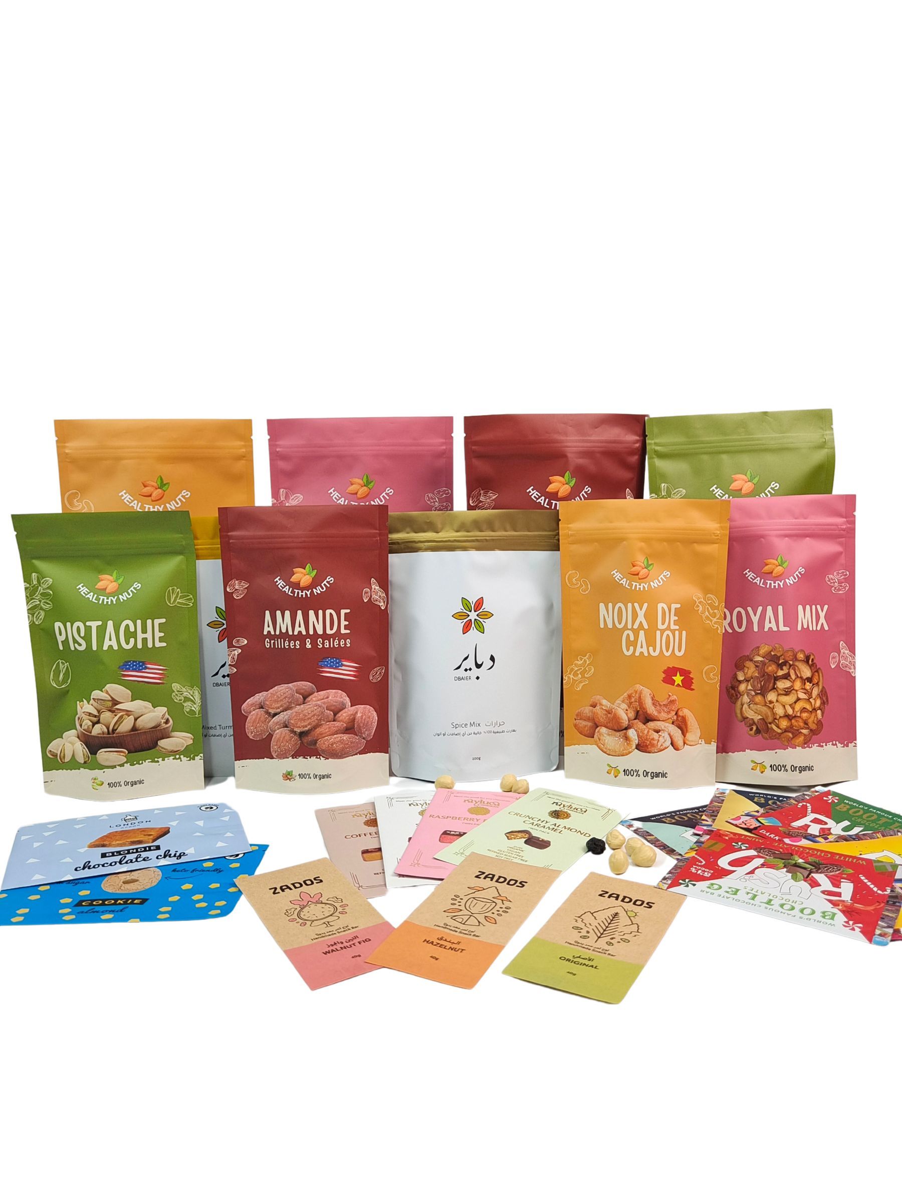 Biodegradable Food Grade Snack Packaging Heat Seal Aluminum Foil Zipper Bag For Nuts Tea Coffee Pet Food