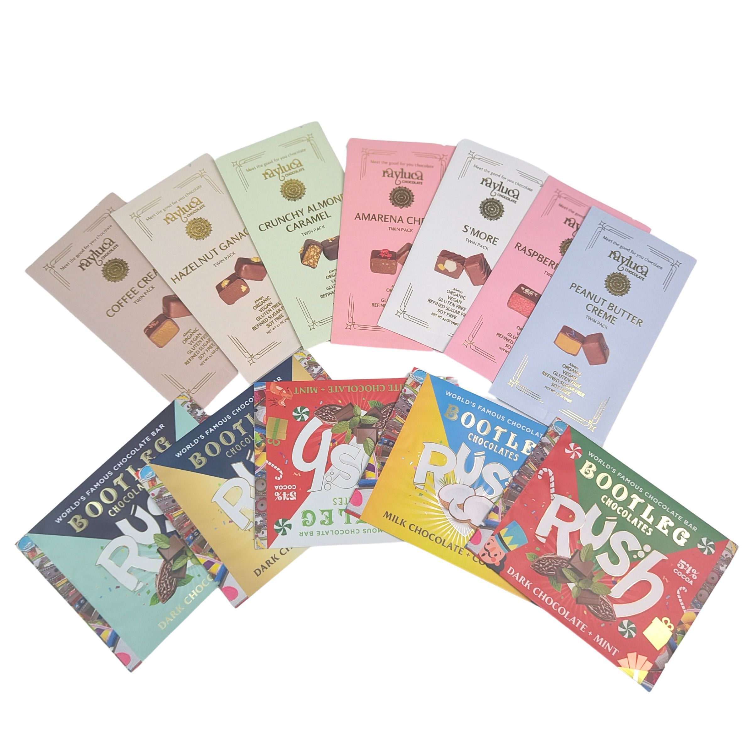  Edible  Aluminum Foil Sachet Back Seal Small Plastic Mylar Oat Chocolate Energy Bar Cookie Snack Candy Packaging Bag