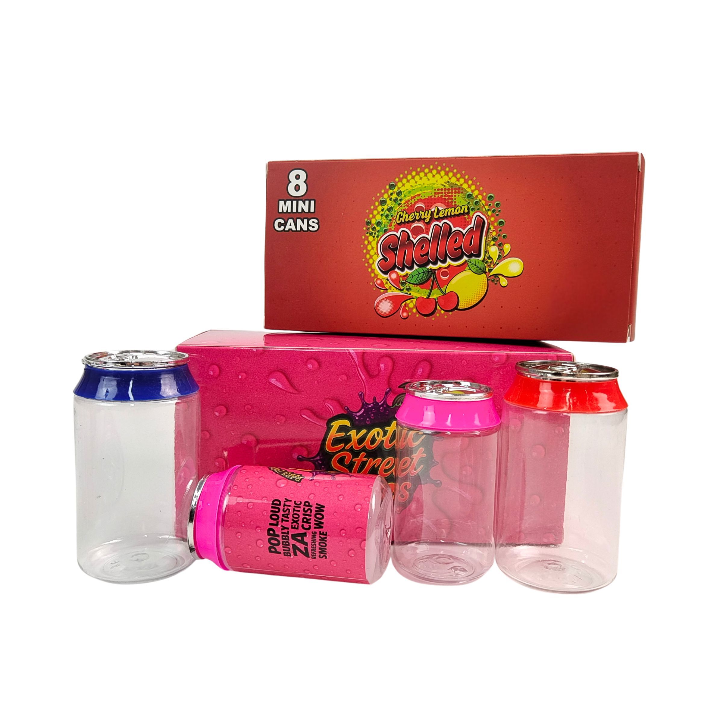 Custom Label Clear Plastic 3.5g & 7g PET Jar With Screw Aluminum Lids For Sugar Candy Cookie Food Packaging Display Paper Boxes