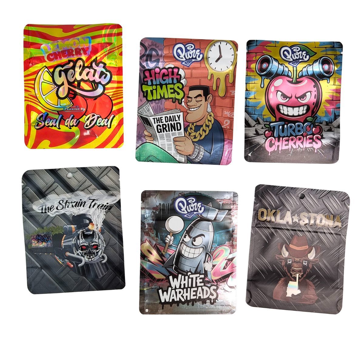  Mushroom Chocolate Bar Packaging Gummies 8th Cali Food Doypack Mylar Bags 3.5 Cali Packs  Edible Packaging Bags 3 Side Seal