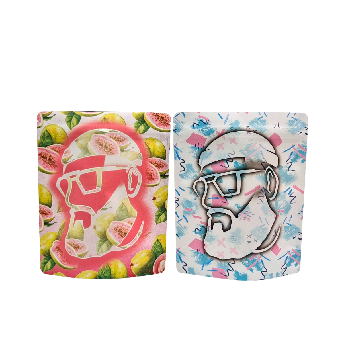 Reusable Heat Seal 3.5g 1oz Mylar Zipper Bags Stand-Up Aluminum Foil Smell Proof Cali Food Storage Mylar Bags Custom Printed