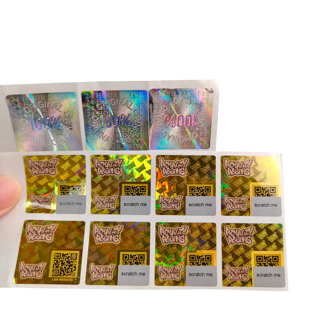 Adhesive Vinyl PVC Paper Sticker Waterproof UV Hologram Printed Personalized Logo Packaging Labels for Scrapbook Paper