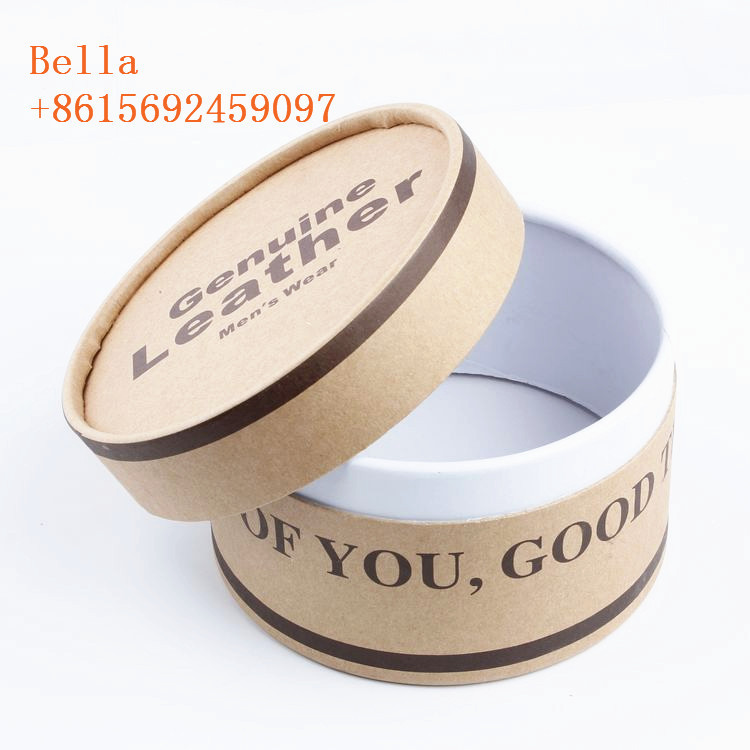 Colored Handmade Paper Box Packaging 350g Thickness With Round Shape