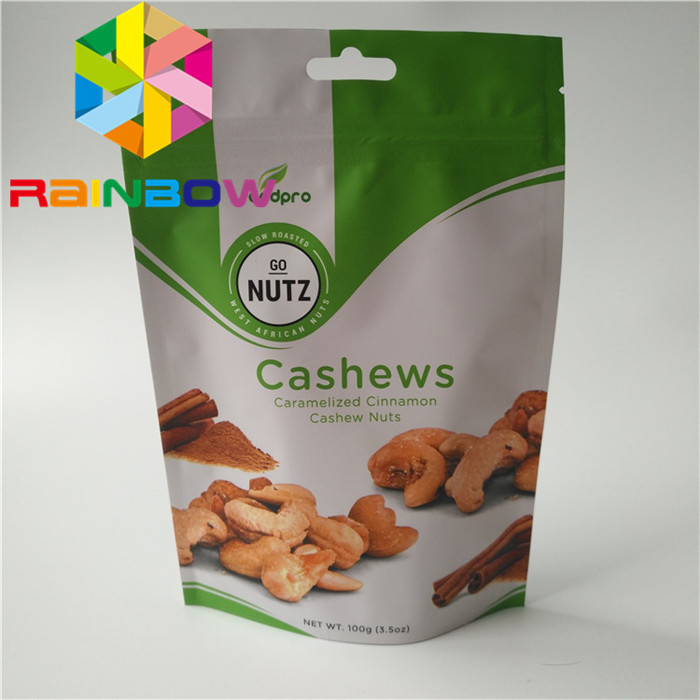 Foil Laminated Custom Snack Packaging 100g Mylar k For Biscuit / Dried Fruit