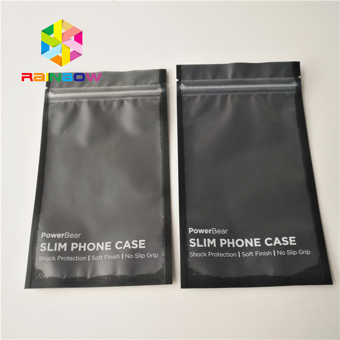 Plastic Material Custom Printed Stand Up Pouches For Mobile Phone Case