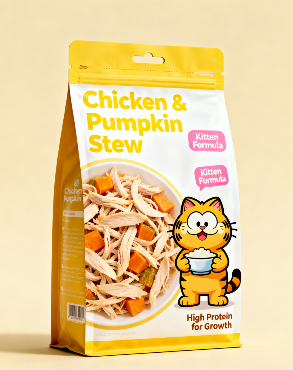 Custom Printed Recyclable Pet Food Pouch with Resealable Ziplock and 50-200microns Thickness