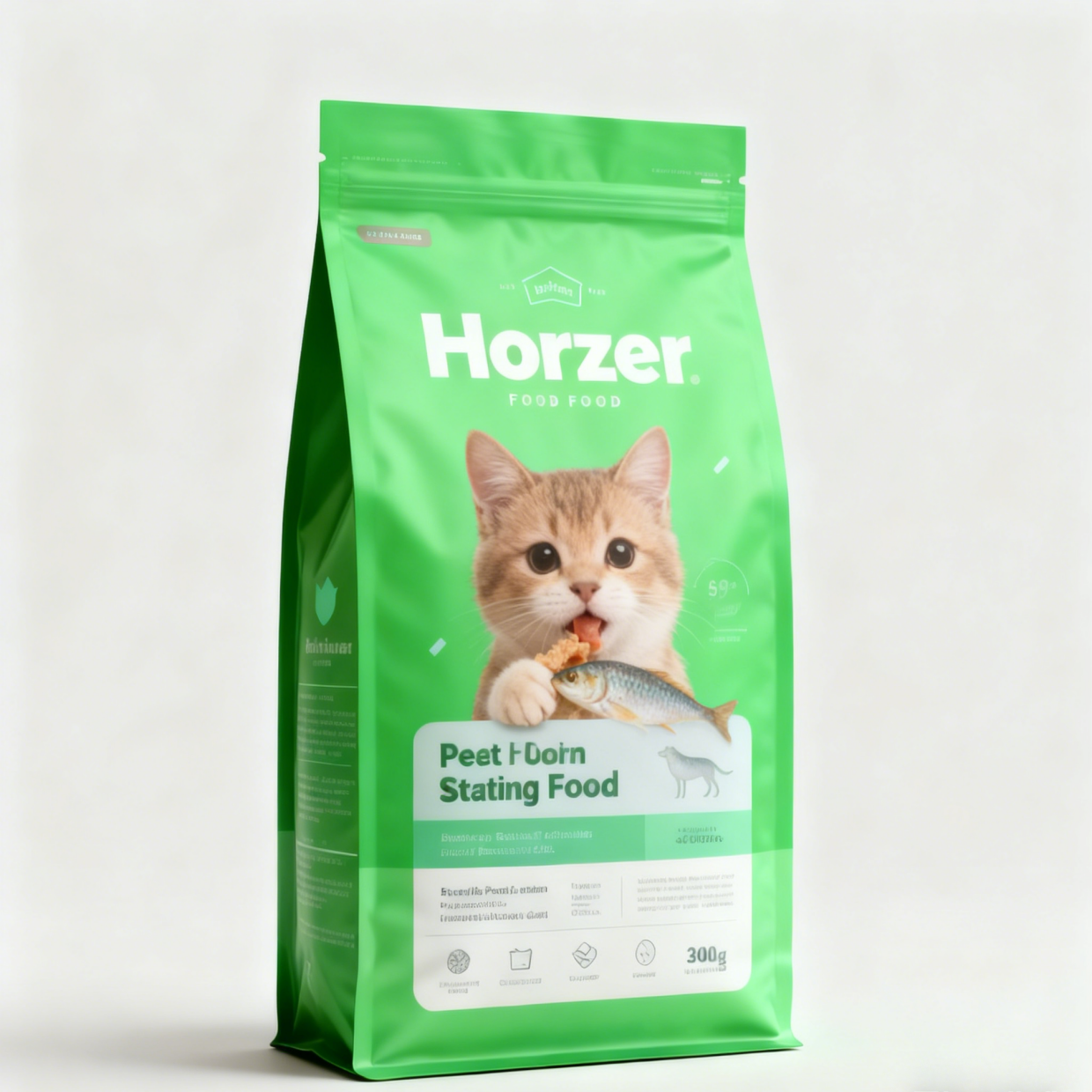 Customized 1KG 2KG 5KG 10KG 20KG 50-200microns Pet Food Pouch Stand-Up Zipper Bag for Dog and Cat Food Packaging