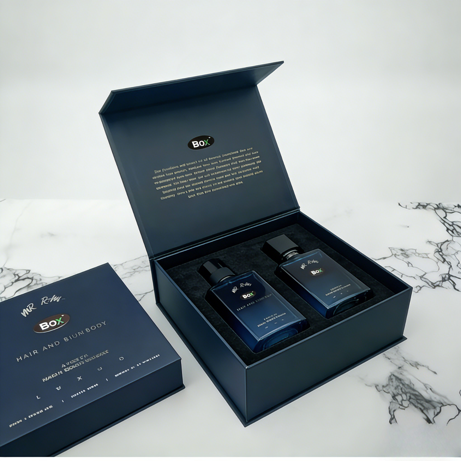 Wholesale Custom Luxury Cosmetic Folders Magnetic Gift EVA Foam Insert Matt Lamination Biodegradable Material for Perfume Craft