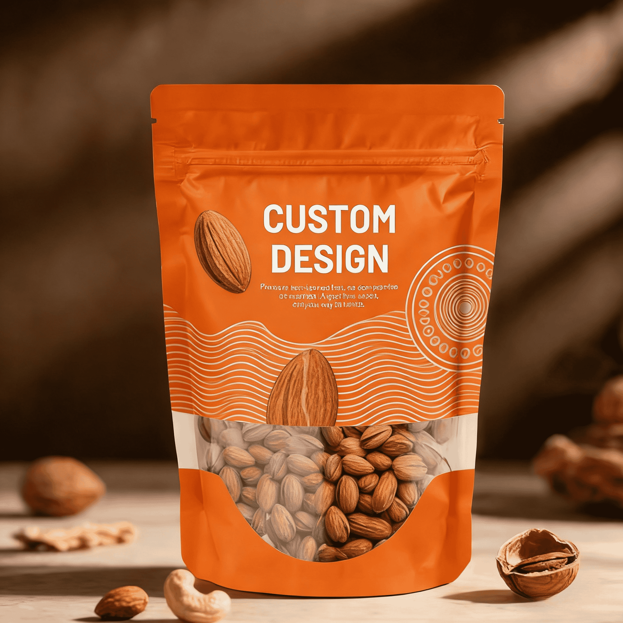 High Quality Custom Digital Printing Recycled Plastic Food Packaging Bag with Heat Seal Stand Up Pouch