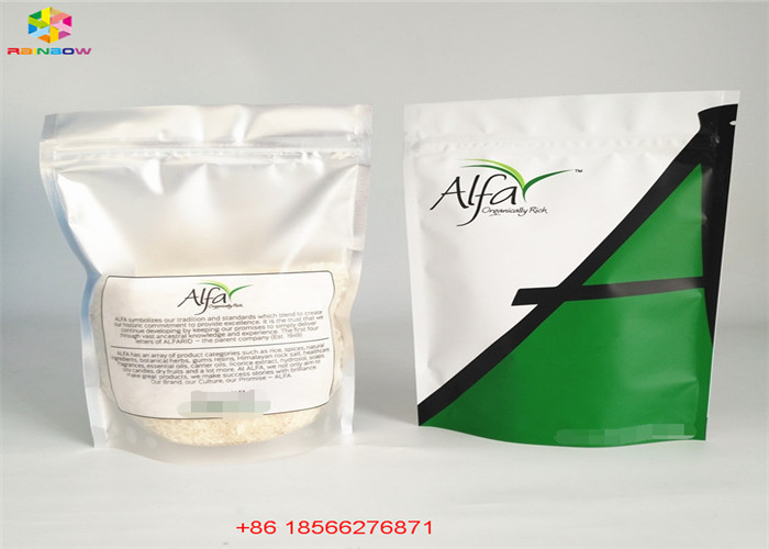 Clear Silver Plastic Pouches Packaging Reclosable Zip Lock Bags Aluminum Foil