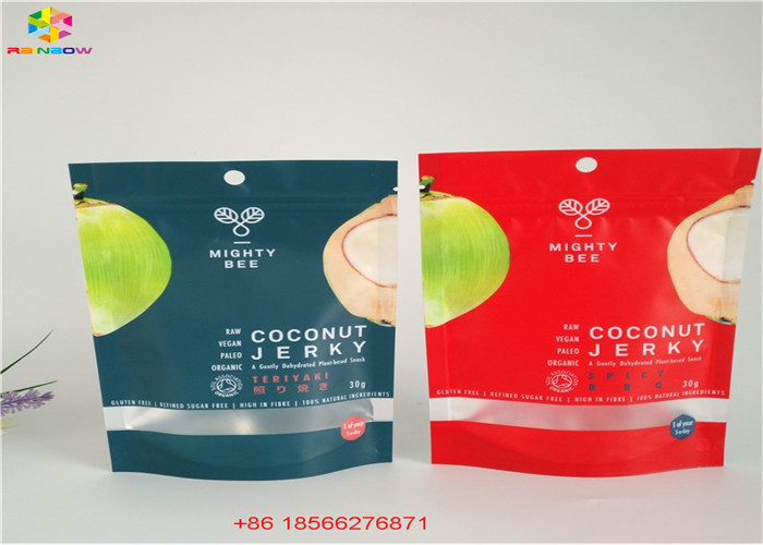 Aluminum Foil Bags Plastic Pouches Packaging Three Side Sealed With Top k