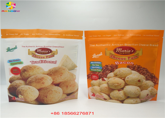 k Tear Notches Moisture Proof Stand Up Pouch Day Pack Aluminum Bags For Snack