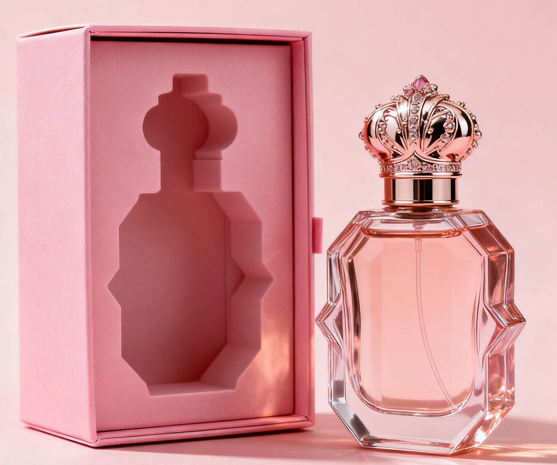 Custom Luxury White Cardboard Boxes For Perfume Bottle 50ml 100ml Box Top Lid Fragrance Perfume Set With Premium Gift Box