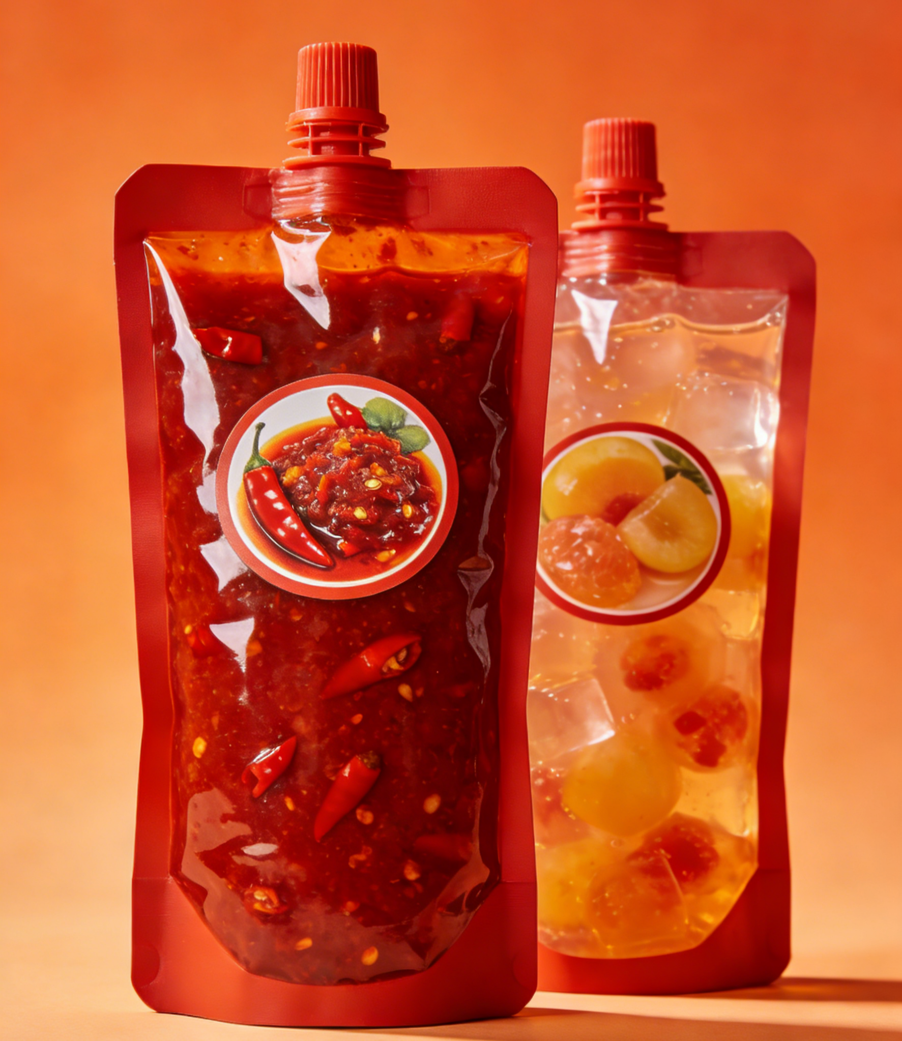  Leakproof Spout Pouch150ml 200ml 300ml Doypack Food Grade Chili Sauce Jelly Juice Baby Food Bag Stand Up Spout Pouch