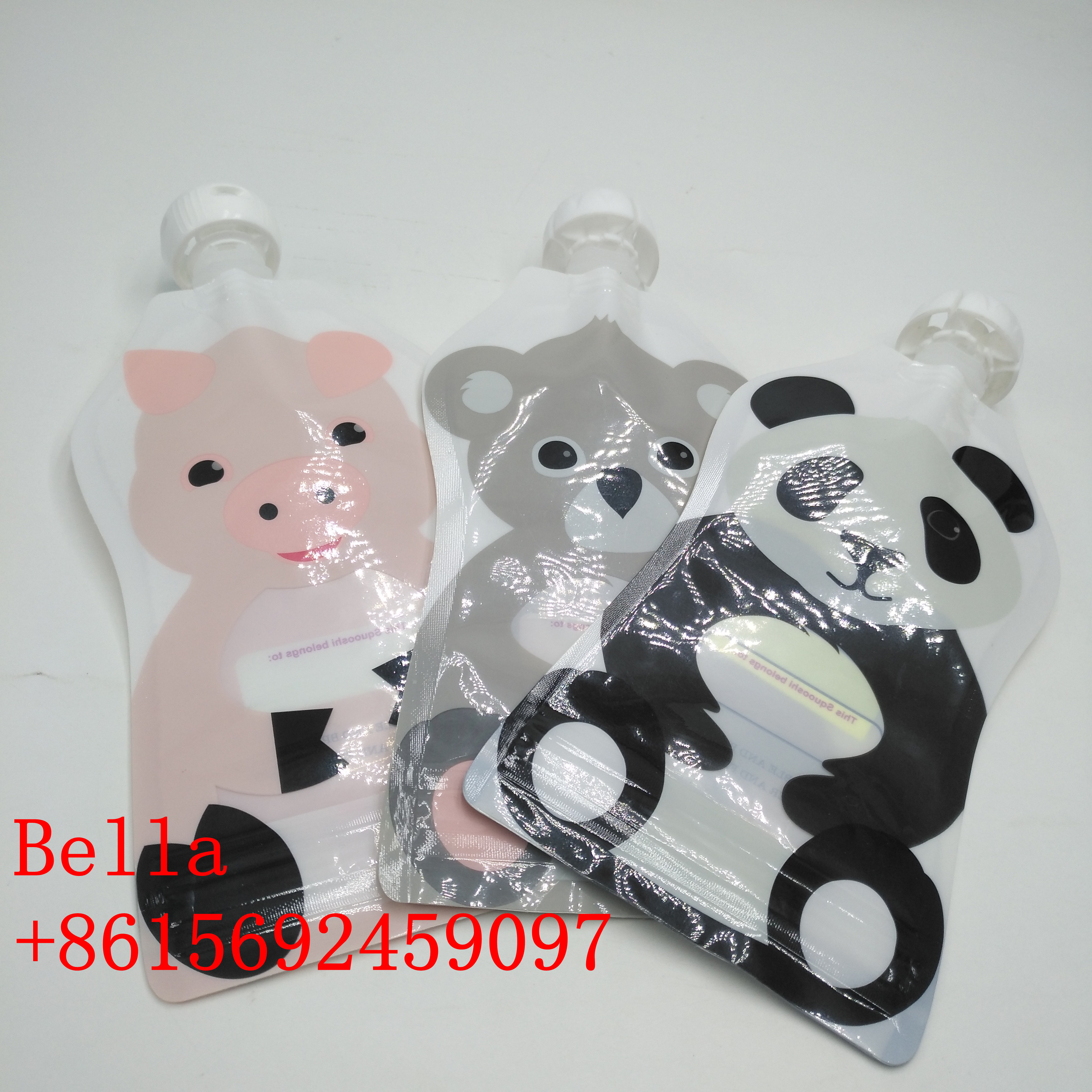 Beverage Drinking Water Spout Bags Packaging Custom Logo Pouches Heat Sealing