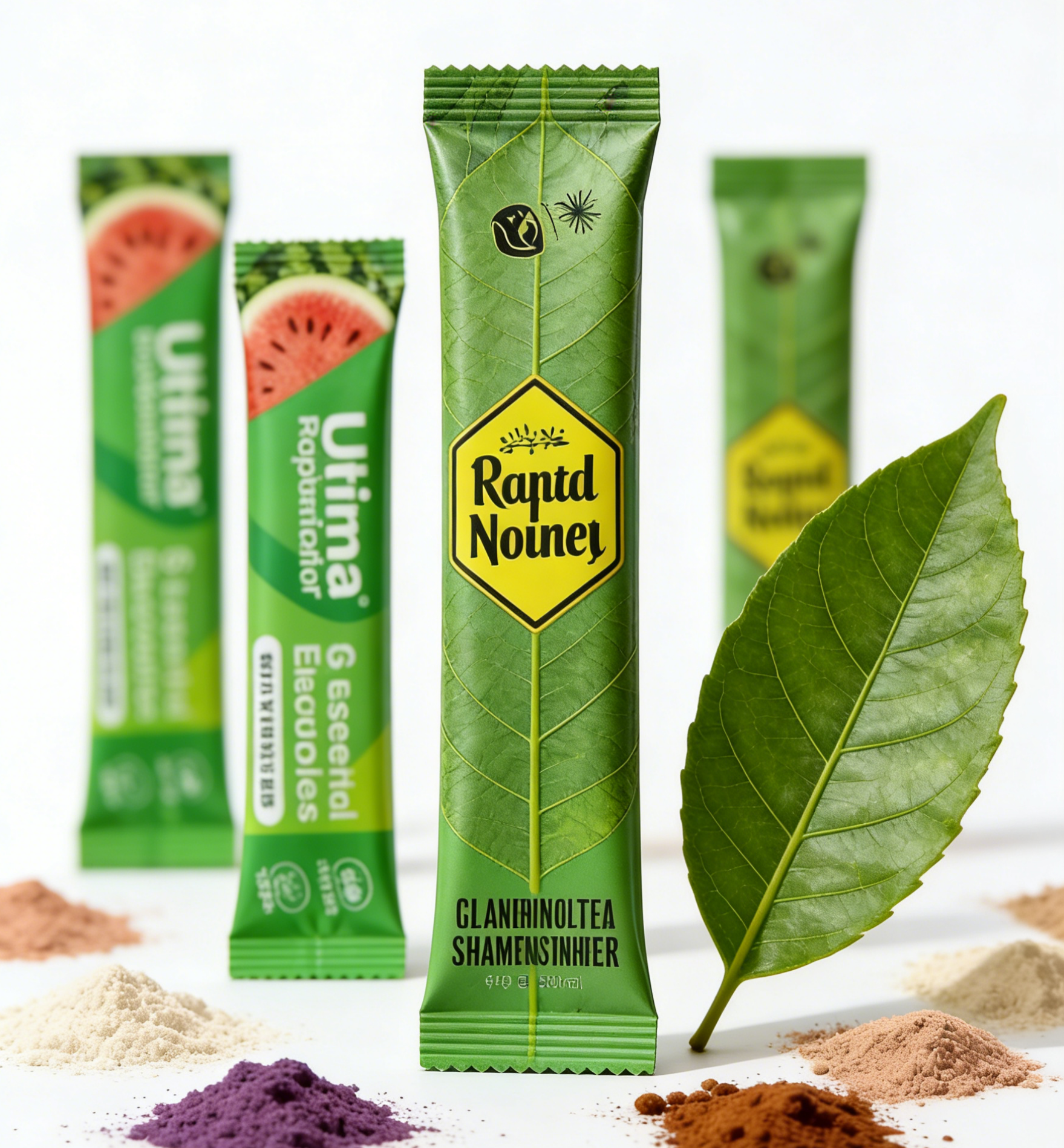 Custom 1g 3g 5g Milk-tea Powder Collagen Powder Sachet Heat Sealable Recyclable PET Aluminum Foil Laminated Zipper Food Bag