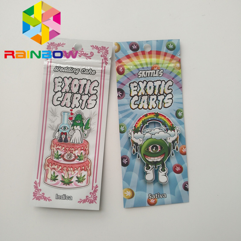 Vape Cartridge Plastic Pouches Packaging Mario Exotic Carts Mini Mylar Bags
