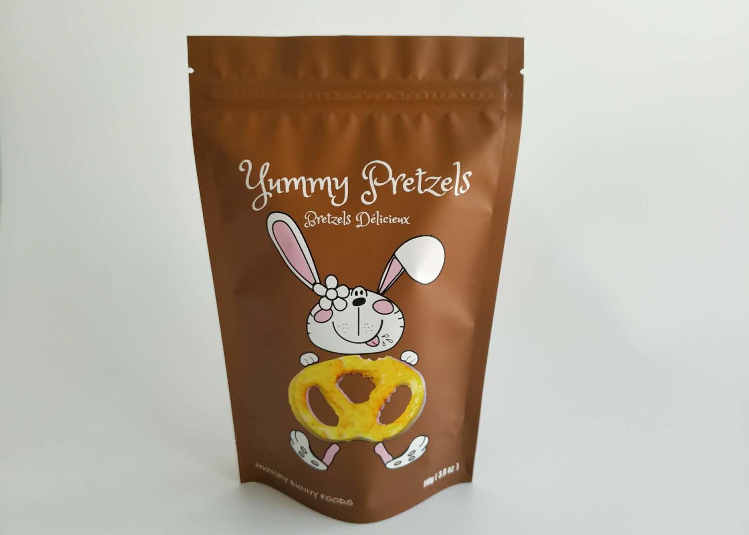 Aluminum Foil Laminated Stand Up k Bags Dried Beef Snack Packaging Durable