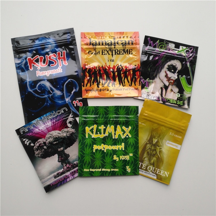 Herbal Incense Small Plastic Pouches Edible Gummies Bears Frogies Candies Bag